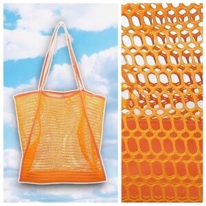 ❤️ NWT ULTA BEAUTY Foldable Large Mesh Beach Tote Bag Vacation Shopping Travel